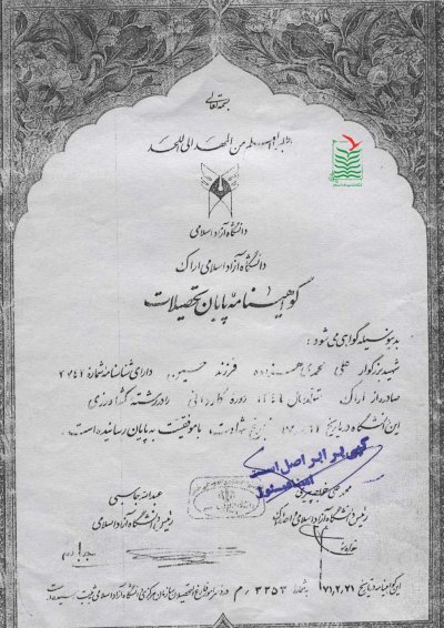 علی محمدی هزاوه