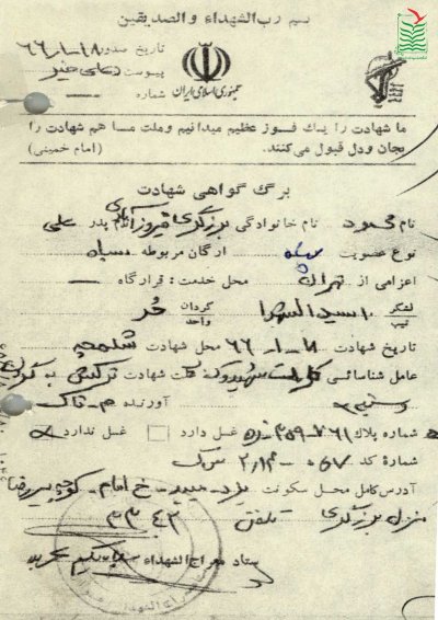 محمود برزگری فیروز آبادی