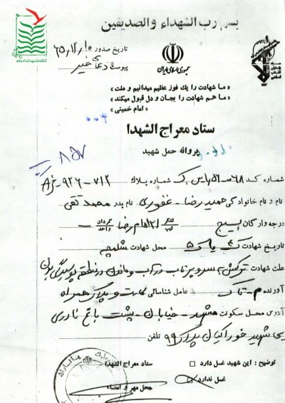 حمیدرضا غفوری شعرباف